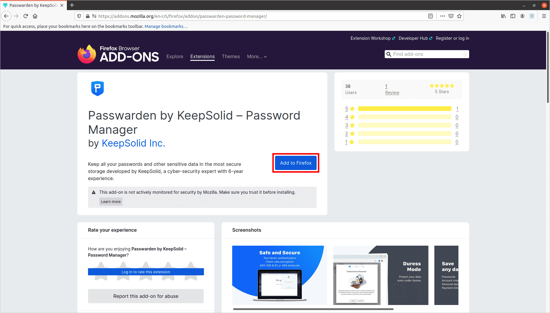 How to Add a Password Manager Extension to Firefox Passwarden®